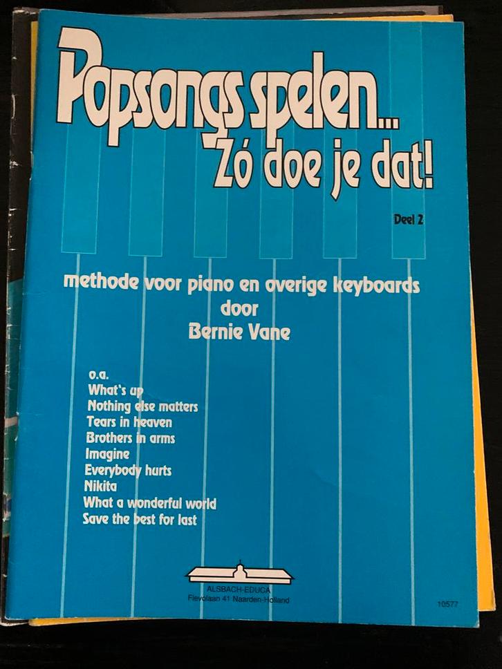 Popsongs Spelen - Zo Doe Je Dat! Deel 2, Muziek en Instrumenten, Bladmuziek, Gebruikt, Overige soorten, Populair, Piano, Ophalen of Verzenden