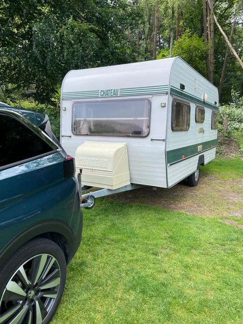 Leuke Chateau caravan te koop of te huur, Caravans en Kamperen, Caravans, Particulier, tot en met 4, 750 - 1000 kg, Treinzit, Chateau