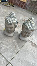 2 x budha hoofd, Tuin en Terras, Tuinbeelden, Ophalen, Zo goed als nieuw, Kunststof