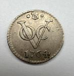 Utrecht. V.O.C. Halve duit 1764 afslag in zilver, Postzegels en Munten, Munten | Nederland, Ophalen of Verzenden, Vóór koninkrijk