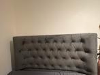 Grijze bed, Huis en Inrichting, Ophalen, Tweepersoons, 140 cm, Zo goed als nieuw