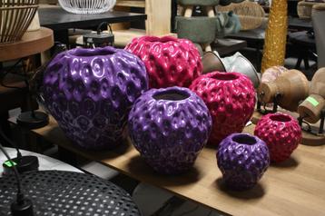 5 x hippe vaas Strawberry paars en roze Light & Living beschikbaar voor biedingen