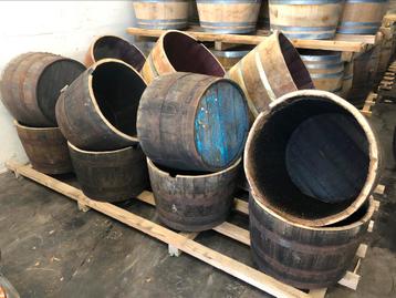 €55 bloembak van Whisky vaten 85ltr beschikbaar voor biedingen