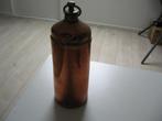 Koperen messing kruik m schroefdop 27 cm hoog €12.50, Ophalen of Verzenden, Koper