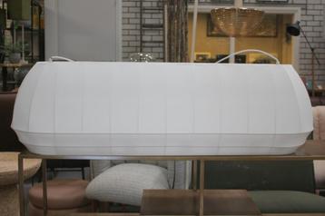 Prachtige lange hanglamp stof ovaal wit (Northern Stijl)  beschikbaar voor biedingen