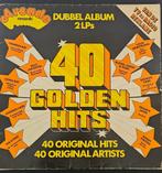 Dubbel lp vinyl 40 Golden Hits Arcade records, Pop, Gebruikt, Ophalen of Verzenden