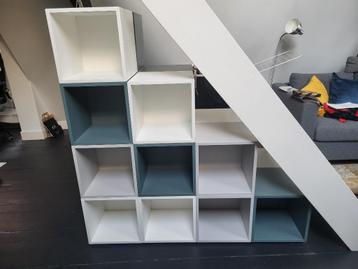 Trapkast van IKEA EKET kastjes - wit, grijs en donkerblauw beschikbaar voor biedingen