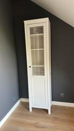 Smalle witte vitrinekast boekenkast Ikea 1.97 hoog, Gebruikt, 150 tot 200 cm, 25 tot 50 cm, 50 tot 100 cm