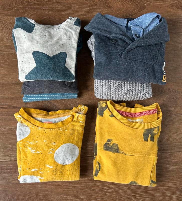 Truien 7x (jongen) - maat 80 - o.a. Tumble ‘n Dry en Hema, Kinderen en Baby's, Babykleding | Maat 80, Zo goed als nieuw, Jongetje