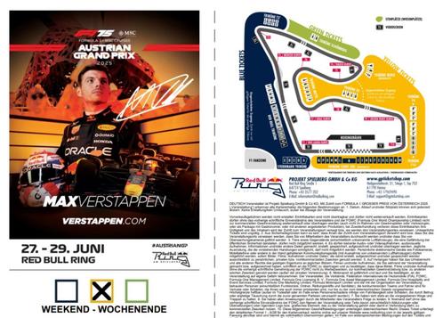 Twee Tickets Grand Prix Oostenrijk (Inclusief T-Shirts), Tickets en Kaartjes, Evenementen en Festivals, Twee personen