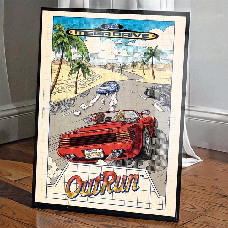 OUTRUN SEGA Poster, Verzamelen, Posters, Nieuw, Overige onderwerpen, A1 t/m A3, Verzenden