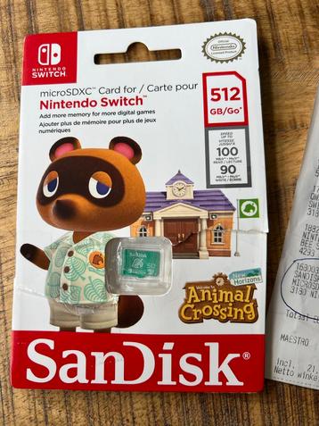 Nieuwe 512GB SD kaart Nintendo Switch - Animal Crossing beschikbaar voor biedingen
