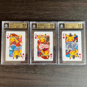 Pokémon Pikachu J,Q,K of Hearts Kyoto Maiko Poker Set beschikbaar voor biedingen