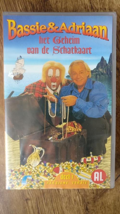 Bassie & Adriaan Het Geheim van de Schatkaart 1 en 2, Cd's en Dvd's, VHS | Kinderen en Jeugd, Kinderprogramma's en -films, Alle leeftijden