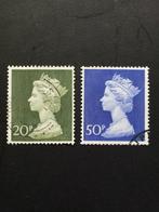 Engeland UK kopjes vd Koningin Elizabeth gestempeld, Ophalen of Verzenden, Gestempeld