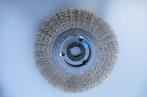 Ronde staalborstel ø 180 mm geschikt voor edelstaal (INOX), Doe-het-zelf en Verbouw, Gereedschap | Slijpmachines, Ophalen of Verzenden