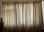 4 prachtige gordijnen beige met Franse lelie, 100 tot 150 cm, 200 cm of meer, Beige, Ophalen of Verzenden