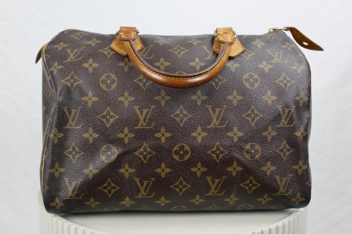 Louis Vuitton Speedy 30 - 642, Sieraden, Tassen en Uiterlijk, Tassen | Damestassen, Gebruikt, Handtas, Bruin, Ophalen of Verzenden