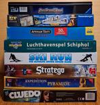 Pakket oa. Cluedo Stratego Ski Run Afrikan Tähti Schiphol, Hobby en Vrije tijd, Gezelschapsspellen | Bordspellen, Een of twee spelers