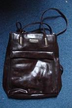 Bruine DAMESTAS kan ook als RUGTAS gedragen worden, Ophalen of Verzenden, Zo goed als nieuw, Overige merken, 30 tot 45 cm