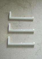 3 witte HEWI Design plankdragers, 310 / 345 mm., Verzenden, Zo goed als nieuw