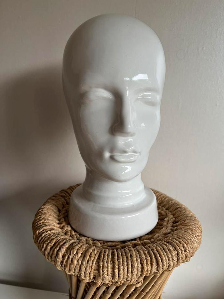 Vintage SCHEURICH Germany Etalagehoofd Wit Keramiek No 701, Verzamelen, Retro, Huis en Inrichting, Ophalen of Verzenden