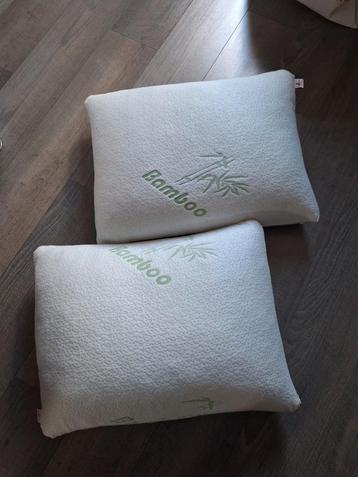 2x bamboe hoofdkussen Lucovitaal beschikbaar voor biedingen