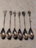 Set antiek verzilverde theelepels, Antiek en Kunst, Antiek | Bestek, Ophalen of Verzenden