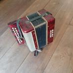 Trekharmonica, Muziek en Instrumenten, Accordeons, Gebruikt, Met riemen, Overige formaten, Knopaccordeon