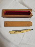 Vintage Scheermes met Houten Doos, Antiek en Kunst, Ophalen of Verzenden