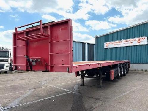 Kwb P-504-STI-H 4-AXLE FLATBED TRAILER (SAF AXLES / 2x STEER, Auto's, Vrachtwagens, Te koop, ABS, Lichtmetalen velgen, Aanhangers en Opleggers