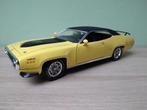 1971 Plymouth GTX 440-6 ERTL Yellow 1:18 lees tekst, Ophalen of Verzenden, Gebruikt, Auto, ERTL