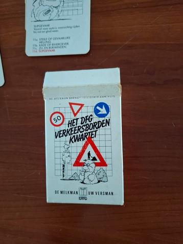 DFG Verkeersborden Kwartet - Vintage! beschikbaar voor biedingen