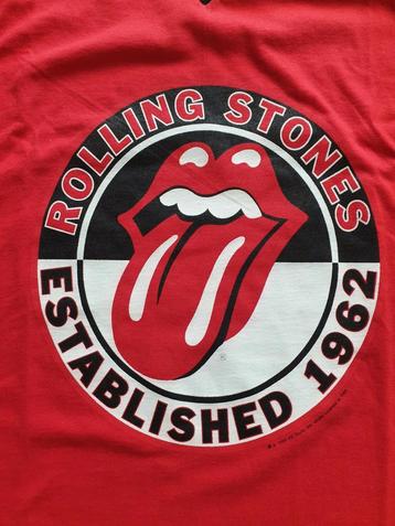 Rolling Stones T shirts met tong logo rood V-hals beschikbaar voor biedingen