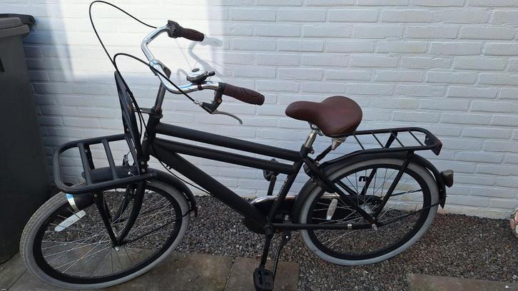 Jongensfiets 24 inch - Zwart, Fietsen en Brommers, Fietsen | Heren | Herenfietsen, Ophalen of Verzenden