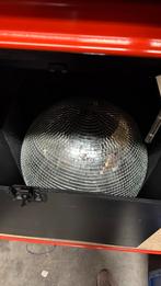 50 cm spiegelbol + motor + flightcase  €150 euro, Muziek en Instrumenten, Licht en Laser, Ophalen, Gebruikt, Discobol