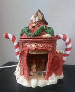 Vintage keramische kersthuis Christmas Dreams theepot, Antiek en Kunst, Ophalen of Verzenden
