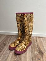 Regenlaarzen met panterprint, Ophalen, Regenlaarzen, Roze, Gedragen