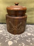 Oude houten tabakspot (150624), Ophalen of Verzenden