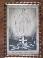 pentekening onbekende soldaat 1945  DIT IS GEEN DRUKWERKJE !, Ophalen, Landmacht, Nederland, Kunstobject
