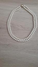 dubbele Parelketting met mooie sluiting, Ophalen of Verzenden, Overige materialen, Ketting