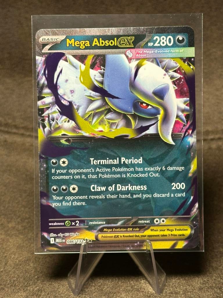 Mega Absol Ex #86 086/132 (Pokemon Mega Evolution), Hobby en Vrije tijd, Verzamelkaartspellen | Pokémon, Zo goed als nieuw, Ophalen of Verzenden
