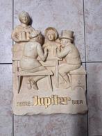 JUPILER RECLAME ZELDZAAM MET ZEGEL - vintage - antiek - bier, Ophalen, Gebruikt, Reclamebord, Plaat of Schild, Jupiler
