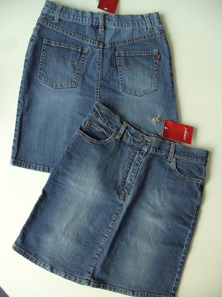 JEANS ROKJE/ SPIJKERROK STRETCH MAAT 34 NIEUW, Campei, -, Blauw, -