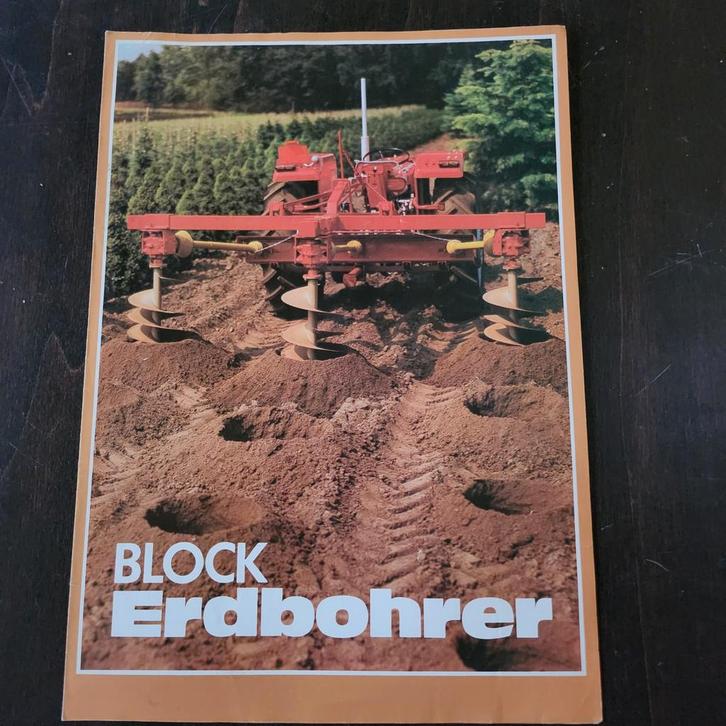 BLOCK Erdbohrer - brochure, Boeken, Catalogussen en Folders, Ophalen of Verzenden