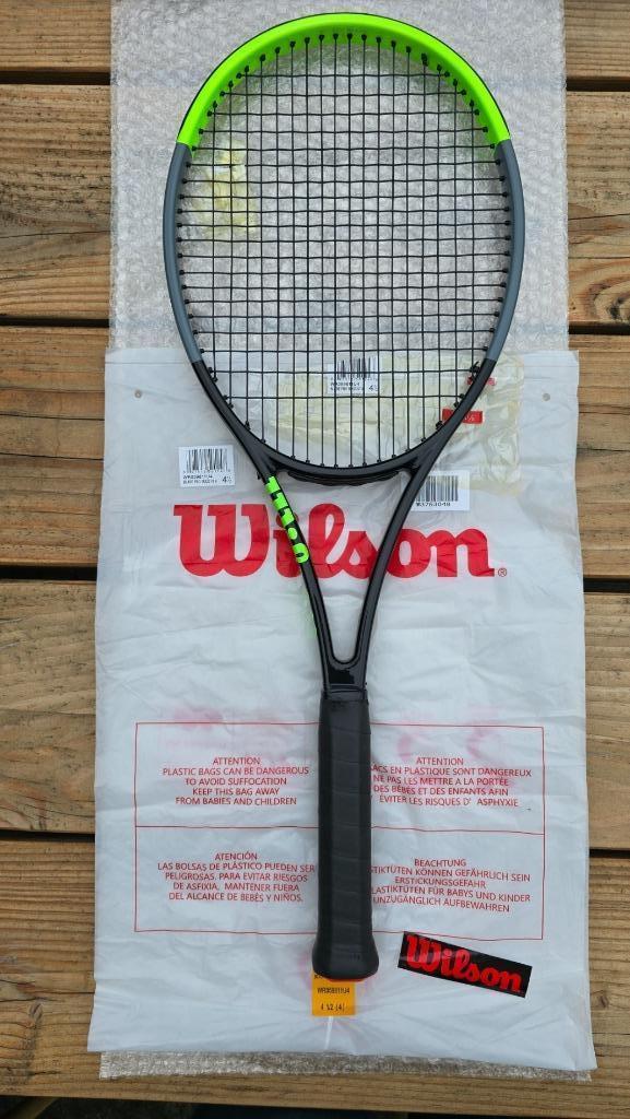 Wilson Blade Pro 18x20 V7, Sport en Fitness, Tennis, Zo goed als nieuw, Racket, Wilson, L4, Ophalen of Verzenden