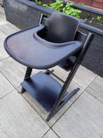 Stokke Tripp Trapp stoel, met tafelblad en babyset, Ophalen, Gebruikt, Meegroeistoel, Stoelverkleiner