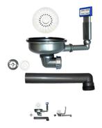 CARESSI CAGR505100WH Korfplugset - Nieuw!, Ophalen of Verzenden, Nieuw, Chroom, Wastafel