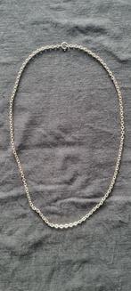 925 Zilveren Ketting – 50,5 cm, Ophalen of Verzenden, Zo goed als nieuw, Zilver, Zilver