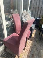Gratis Eetkamerstoelen 5 stuks met hoge rug, Huis en Inrichting, Stoelen, Ophalen, Hout, Gebruikt, Overige kleuren